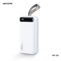 WEKOME WP-281 30000MAH MINRE SERIES DIGITAL DISPLAY POWER BANK, 30000mAh Power Bank, Power Bank (2.1A)