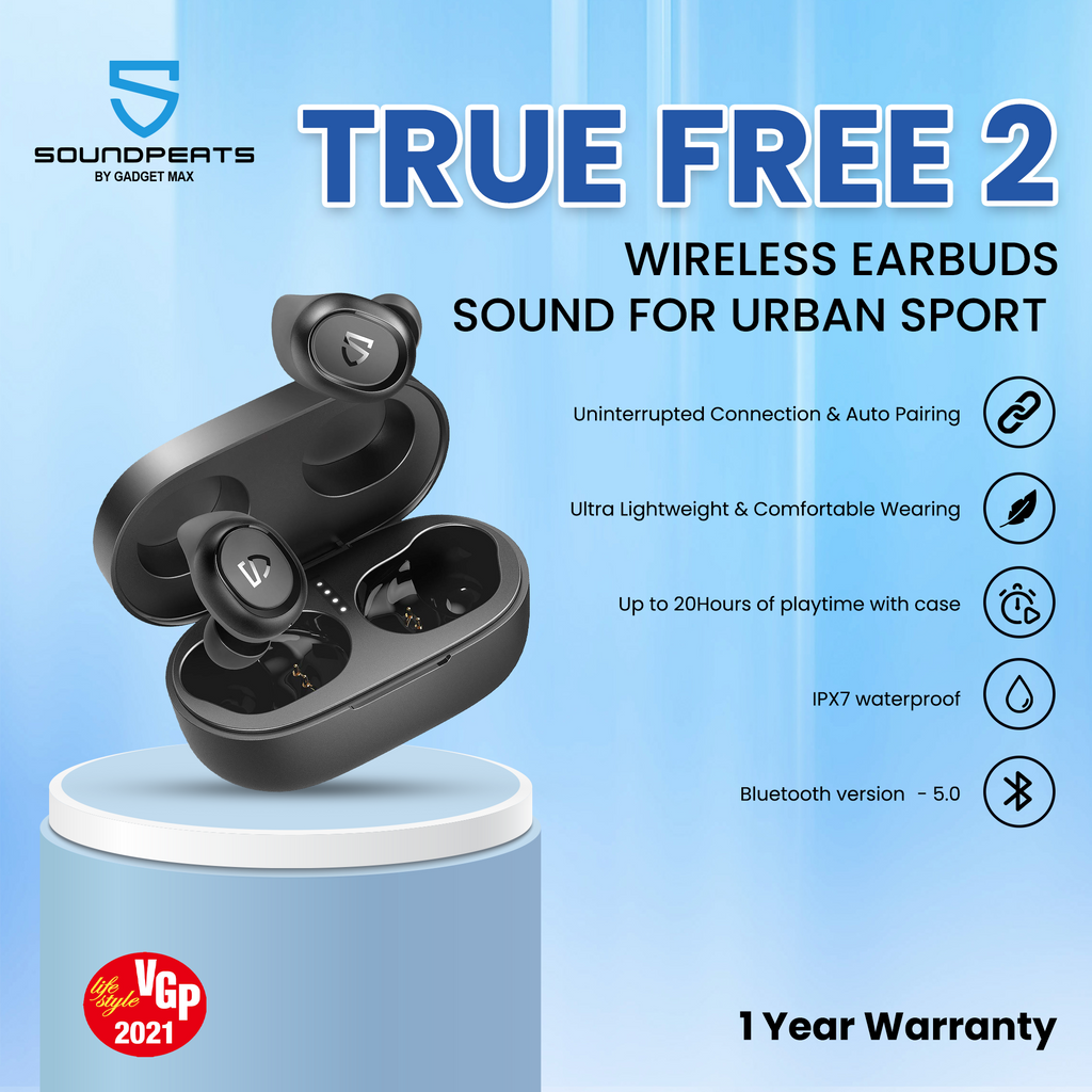 Wireless Bluetooth Soundpeats Truefree SoundPeats True Free
