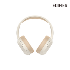 Edifier W820NB Plus Hybrid Active Noise Cancelling Headphones - LDAC Codec - Hi-Res Audio - Fast Charge - Over Ear Bluetooth V5.2 Headphones for Travel, Flight, Train, and Commute-Ivory