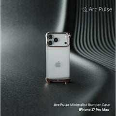 Arc Pulse - Minimalist Bumper Case For iPhone 17 Pro Max - Rose Bronze