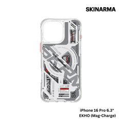 Skinarma iPhone 16 Pro 6.3" Ekho (Mag-Charge) Case - White