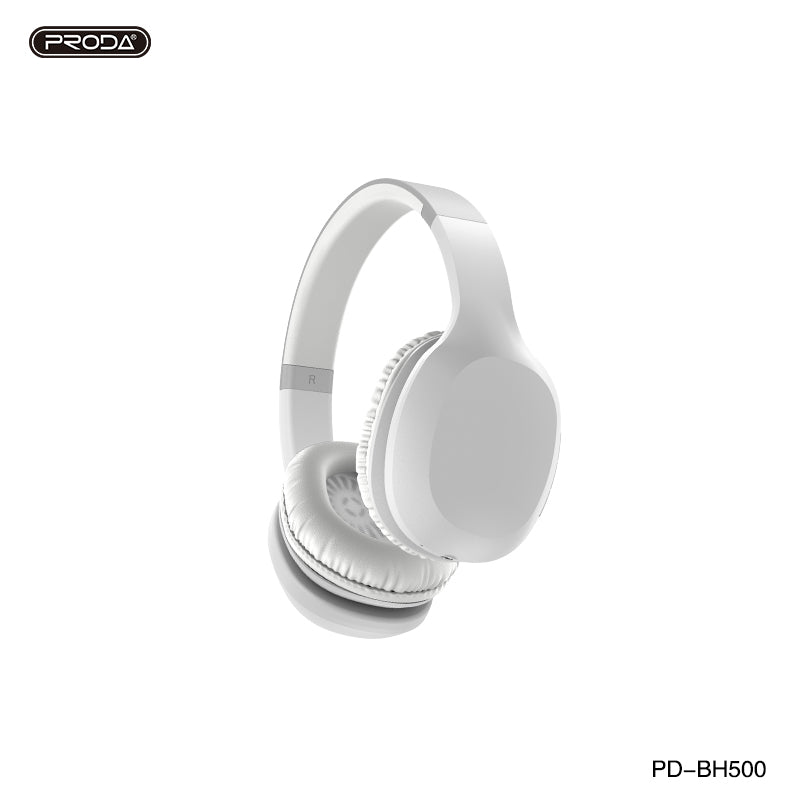 PRODA PD-BH500 MANMO WIRELESS HEADPHONE - White