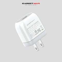GADGET MAX - GM2023 Single Type-C Fast Charger ( 20W ) - White