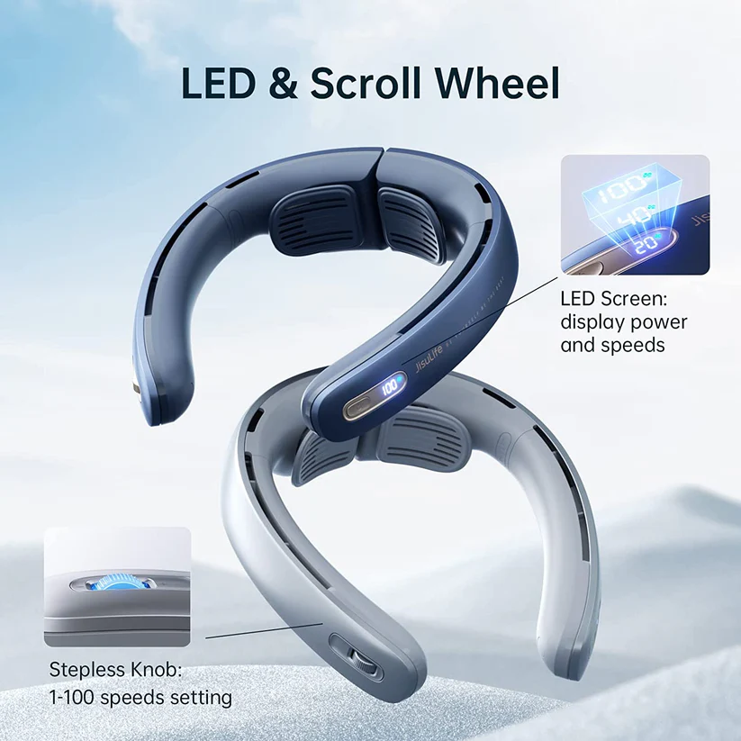 JisuLife - Neck Fan Pro 1 ( 5,000mAh ) - Grey