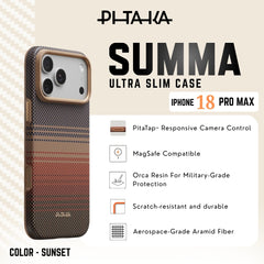 PITAKA - Summa Case For iPhone 18 Pro Max - Sunset