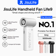 JisuLife - Handheld Fan Life 9 ( 5000mAh ) - Light Grey