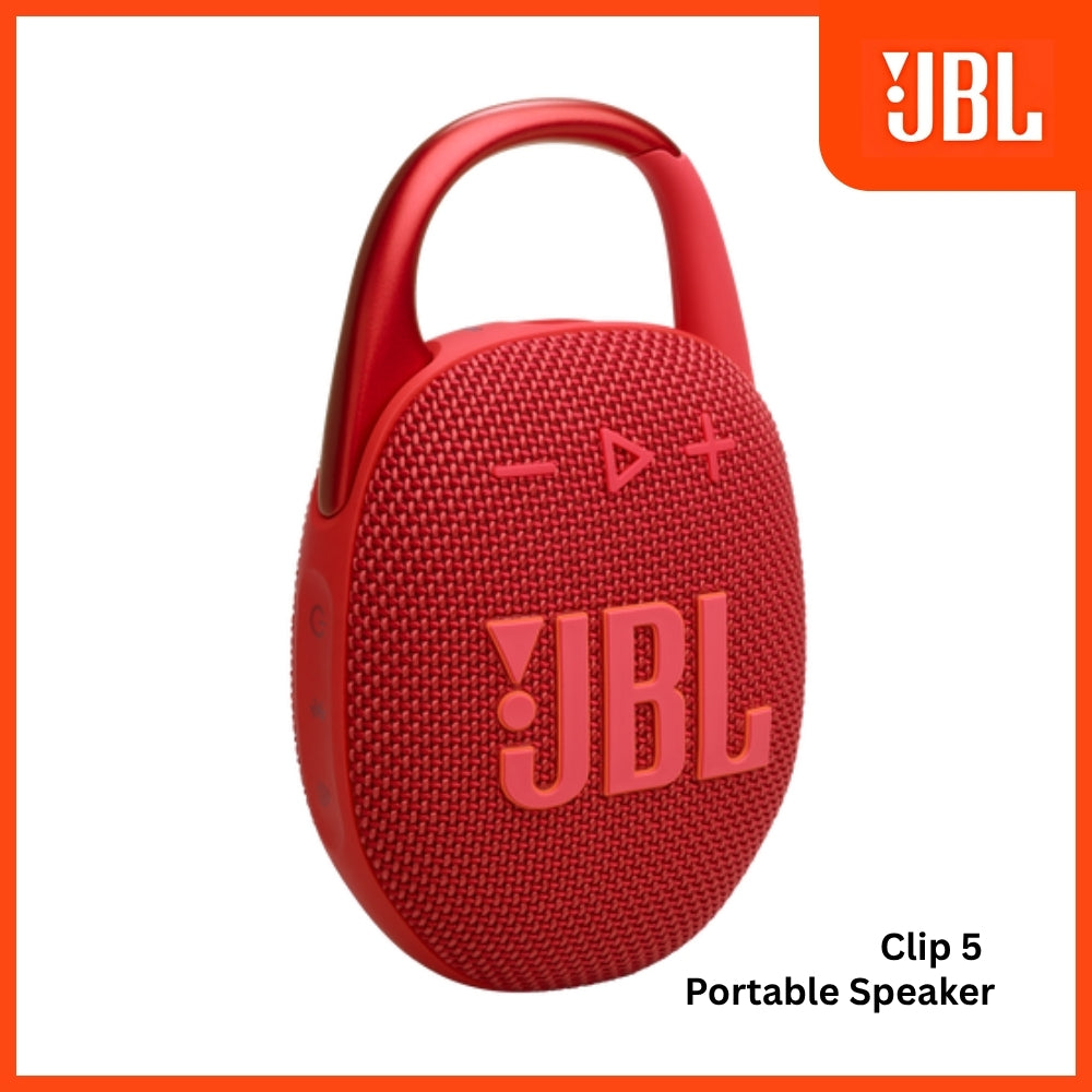 JBL - Clip 5 Portable Bluetooth Speaker - Red