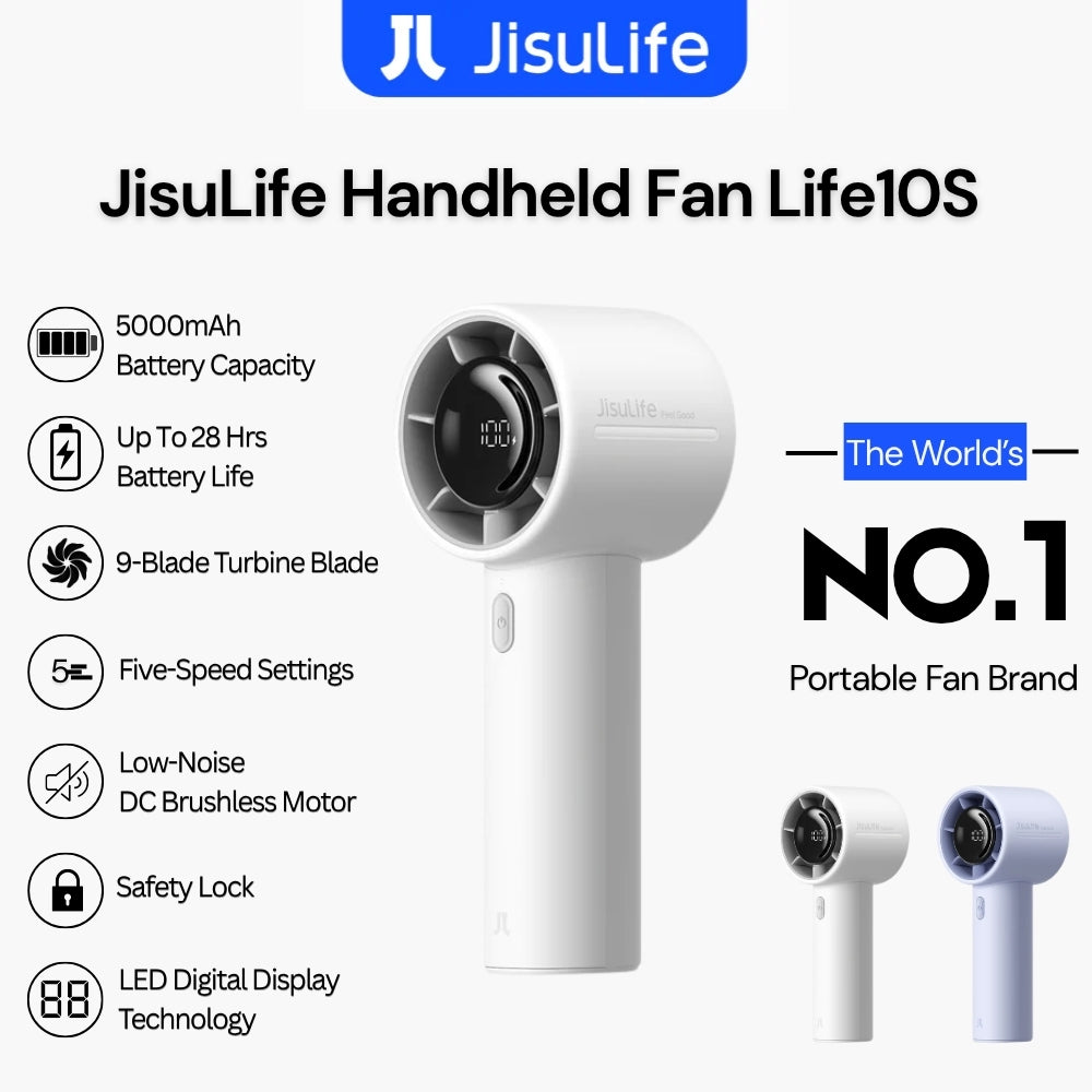 JisuLife - Handheld Fan Life 10S (5000mAh) - Grey