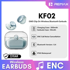 REMAX - KF02 OWS Clip-On Bluetooth Wireless Earbuds - Green