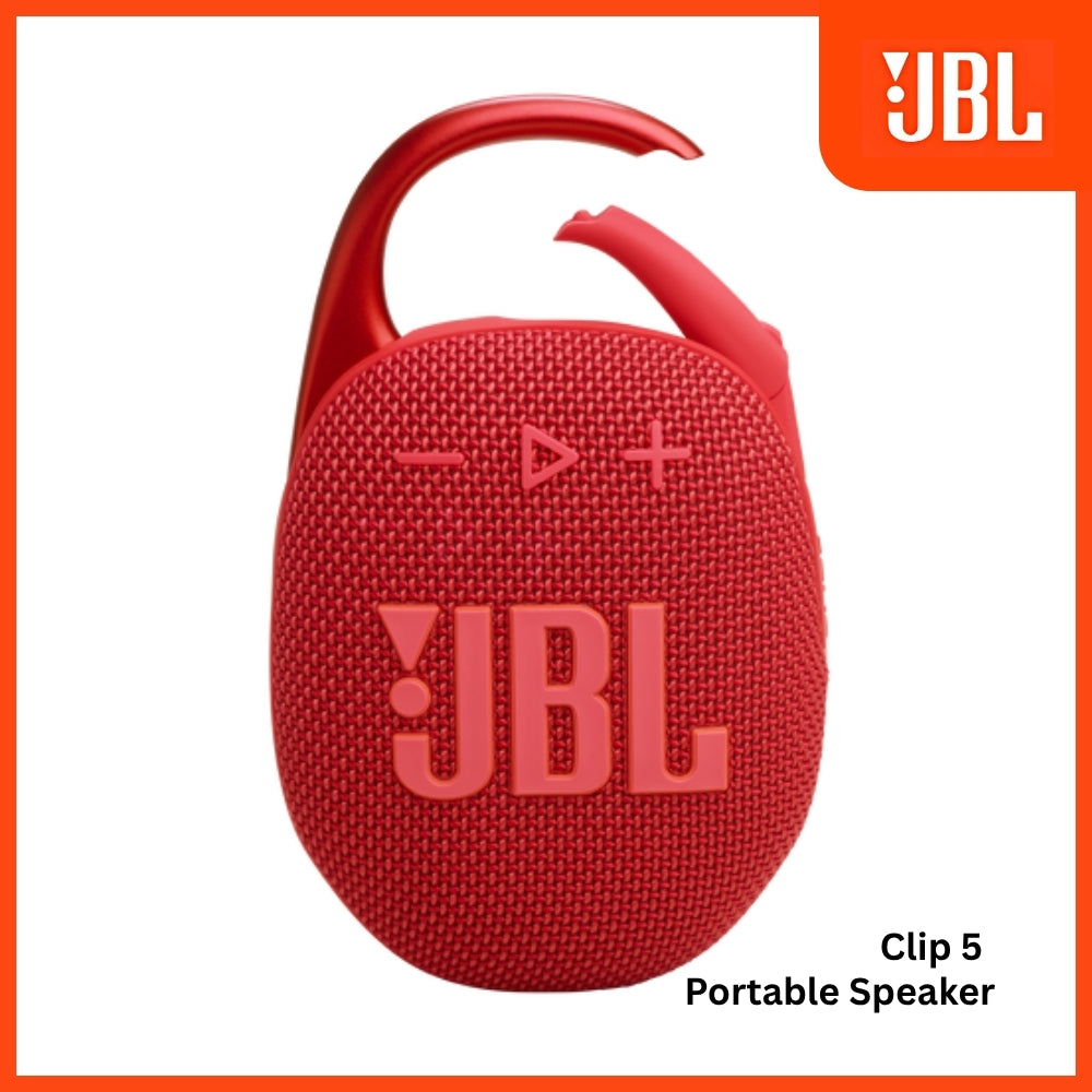 JBL - Clip 5 Portable Bluetooth Speaker - Red