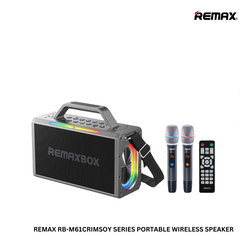 REMAX RB-M61 5.4 CRIMSOY SERIES PORTABLE WIRELESS SPEAKER WITH LIGHTS (140W)