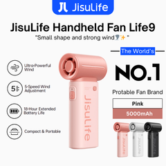 JisuLife - Handheld Fan Life 9 ( 5000mAh ) - Pink