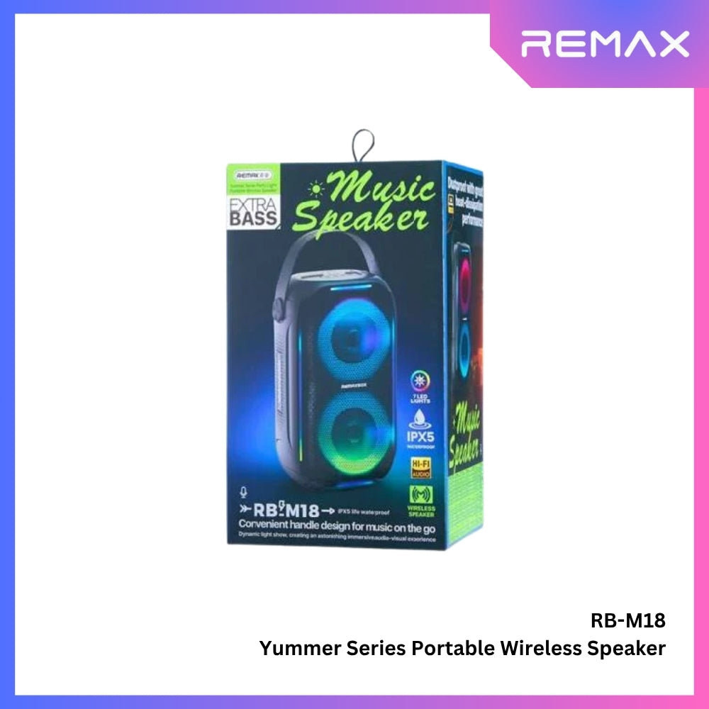 REMAX RB-M18 Yummer Series 20W Portable Wireless Bluetooth Speaker - Black