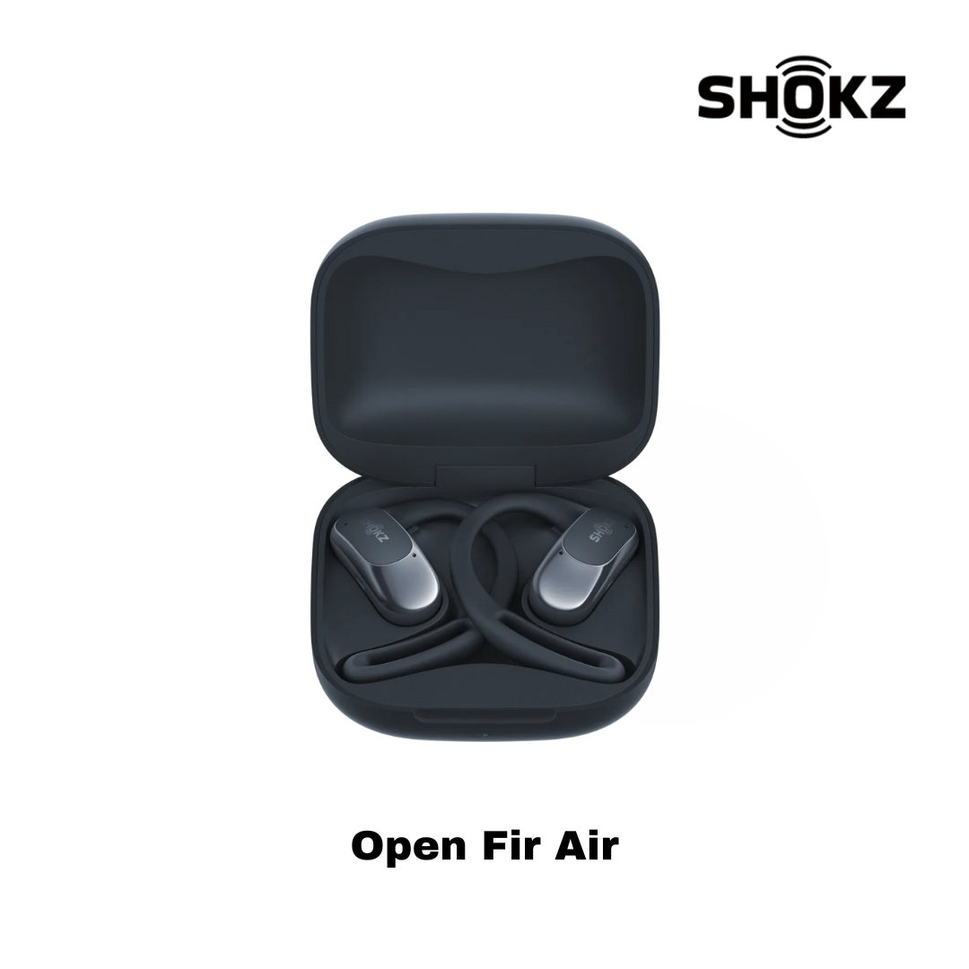 SHOKZ Open Fit Air Bluetooth Earbuds - Black