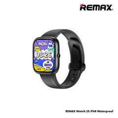 REMAX - Watch 25 IP68 Waterproof Smart Watch - Black