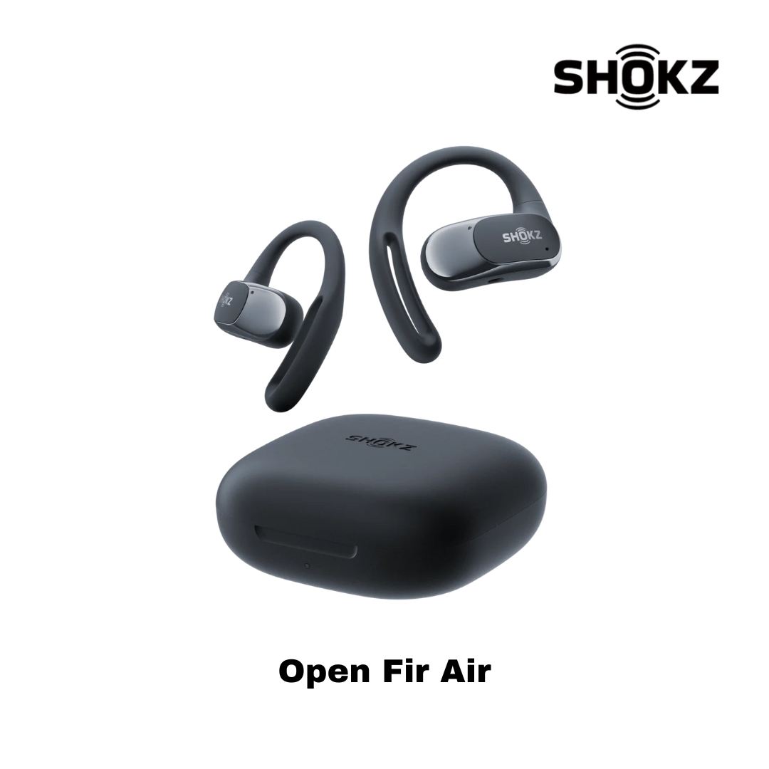 SHOKZ Open Fit Air Bluetooth Earbuds - Black