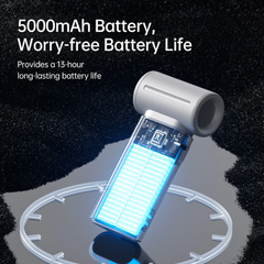 JisuLife - Handheld Fan Life 9 ( 5000mAh ) - Black