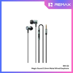 REMAX - RM-02 3.5mm Magic Sound Wired Earphone - Tarnish