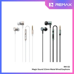 REMAX - RM-02 3.5mm Magic Sound Wired Earphone - Tarnish