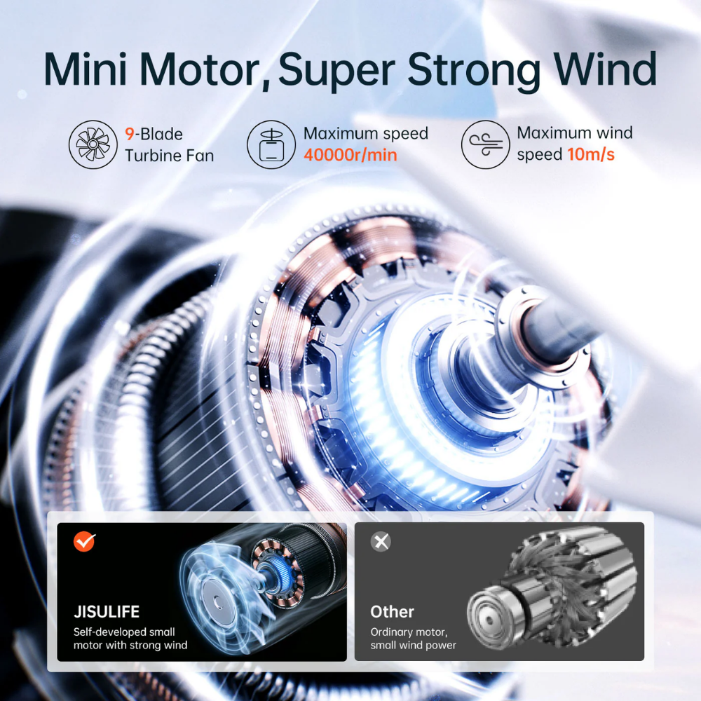 JisuLife - Handheld Fan Life 9 ( 5000mAh ) - Light Grey