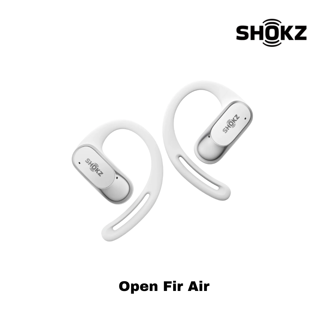 SHOKZ Open Fit Air Bluetooth Earbuds - White