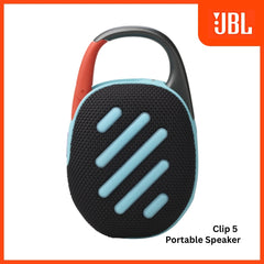 JBL - Clip 5 Portable Bluetooth Speaker - Black & Orange