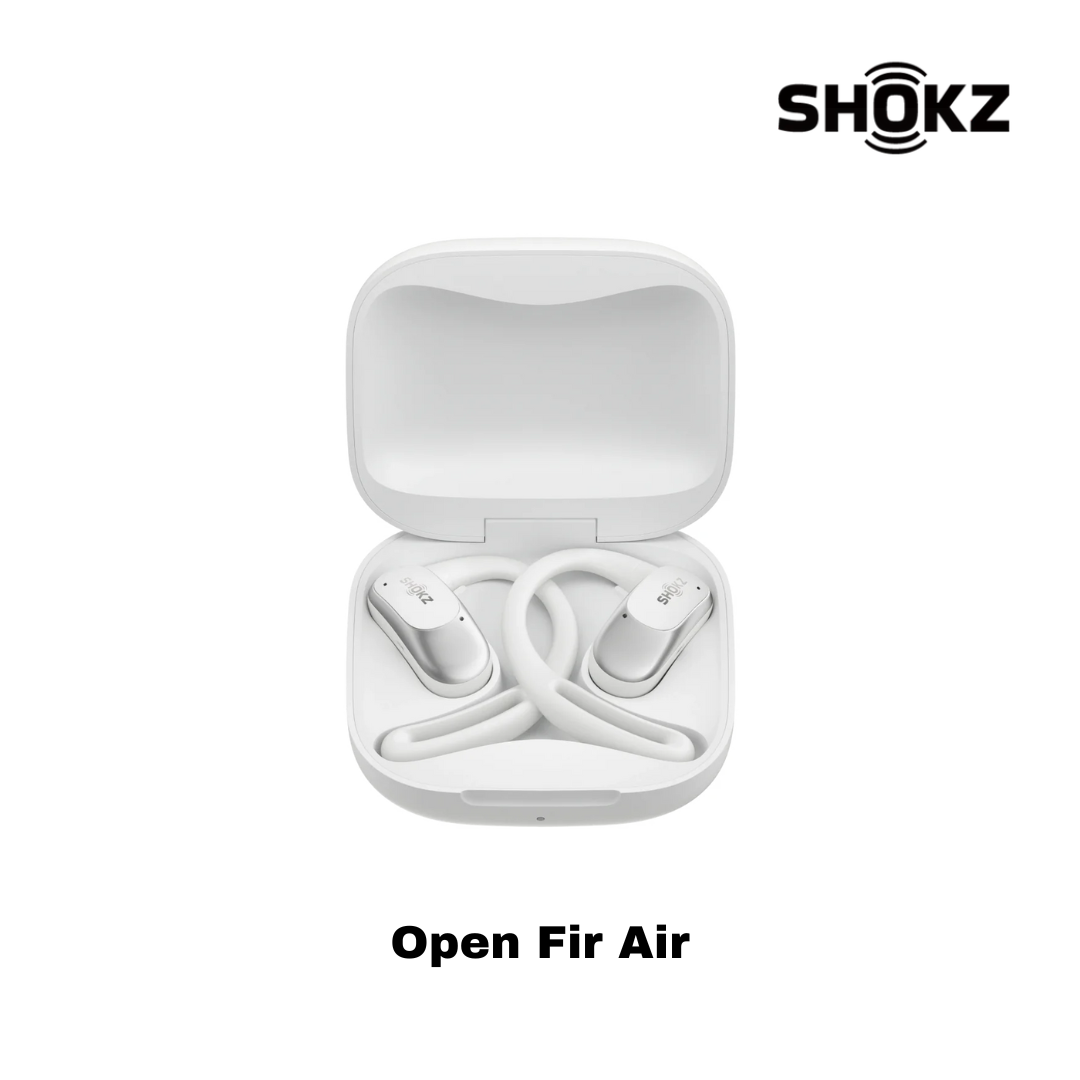 SHOKZ Open Fit Air Bluetooth Earbuds - White