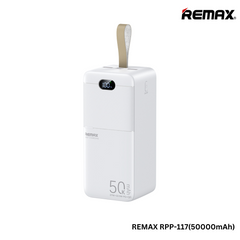 REMAX RPP-117 Piloteer Series 50000mAh Power Bank(27W+22.5W)(PD+QC) Power Bank (27W)