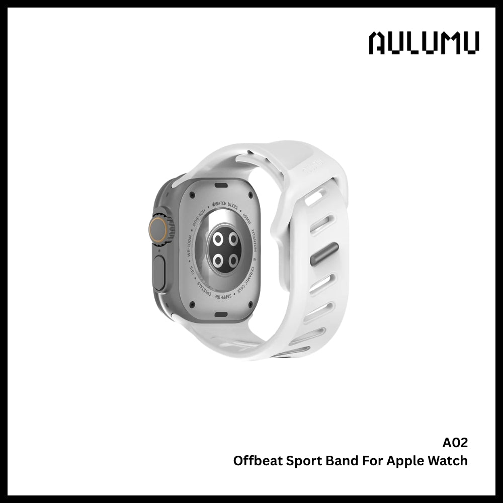 AULUMU - A02 Offbeat Sport Band for Apple Watch Series - White