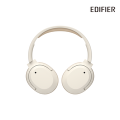 Edifier W820NB Plus Hybrid Active Noise Cancelling Headphones - LDAC Codec - Hi-Res Audio - Fast Charge - Over Ear Bluetooth V5.2 Headphones for Travel, Flight, Train, and Commute-Ivory