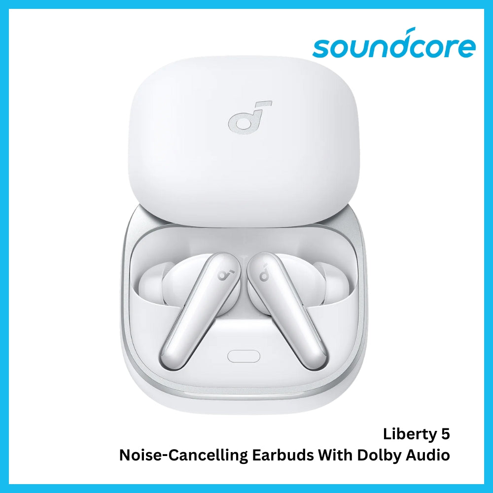 ANKER - SOUNDCORE Liberty 5 Noise-Cancelling Bluetooth Earbuds - White