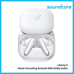 ANKER - SOUNDCORE Liberty 5 Noise-Cancelling Bluetooth Earbuds - White