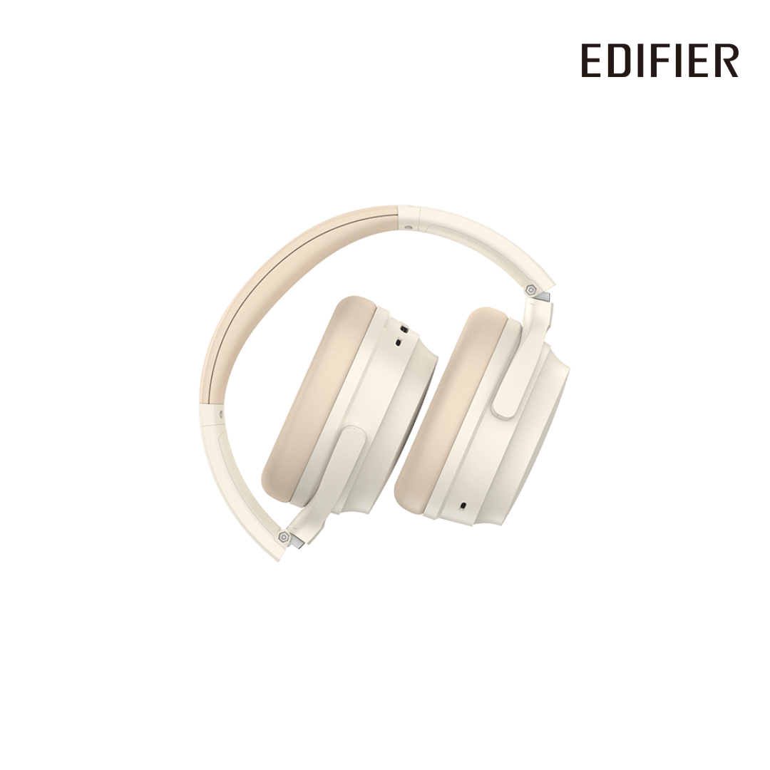 Edifier WH700NB Active Noise Cancelling Headphones - 68H Playtime - AI Call Noise Cancellation - Dual Device Connection - Lightweight & Foldable Design - Fast Charge - Bluetooth 5.3 - Ivory