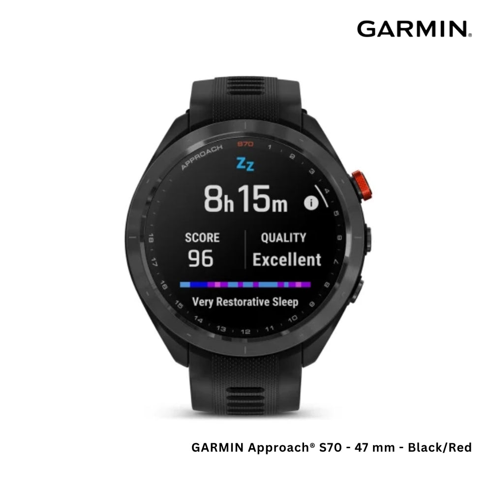 GARMIN - Approach® S70 Smart Watch ( 47mm ) | Black/Red