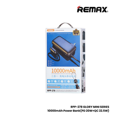 REMAX RPP-278 Glory mini Series PD+QC Fast Charging Power Bank(PD 20W+QC 22.5W) - Blue