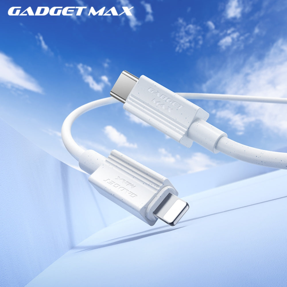 GADGET MAX - GX27 C-L TPE Series Type-C To Lightning Fast Charging Data Cable (27W) - White