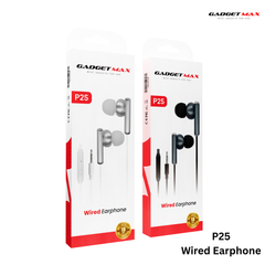 GADGET MAX - P25 3.5mm Wired Earphone - Black