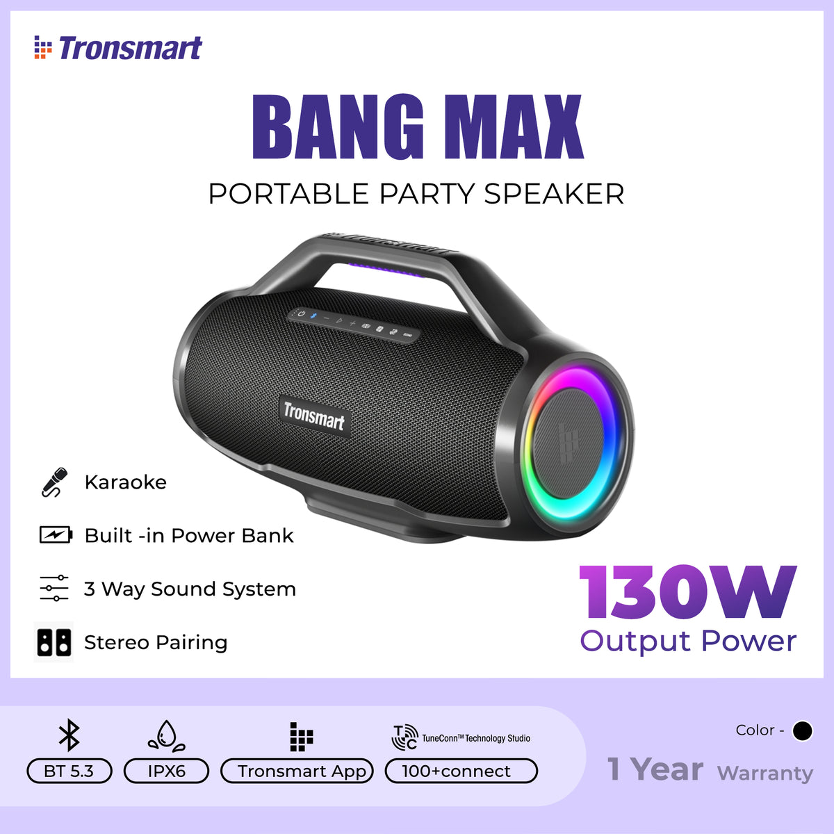 TRONSMART Bang Max Portable Party Speaker