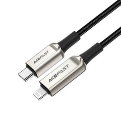 ACEFAST C6-01 USB-C TO LIGHTNING ZINC ALLOY DIGITAL BRAIDED CHARGING DATA CABLE (30W MAX) (1.2M) - SILVER