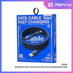 REMAX - CB01A Mirage 3A USB To Type-C Fast Charging Data Cable - Black