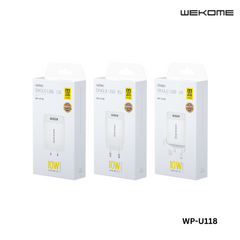 WK WP-U118 (IPH) UPINE SERIES SINGEL USB SET CHARGER FOR IPH (US)(10W)(2A), iPhone Charger Set, Charger Set for iPhone