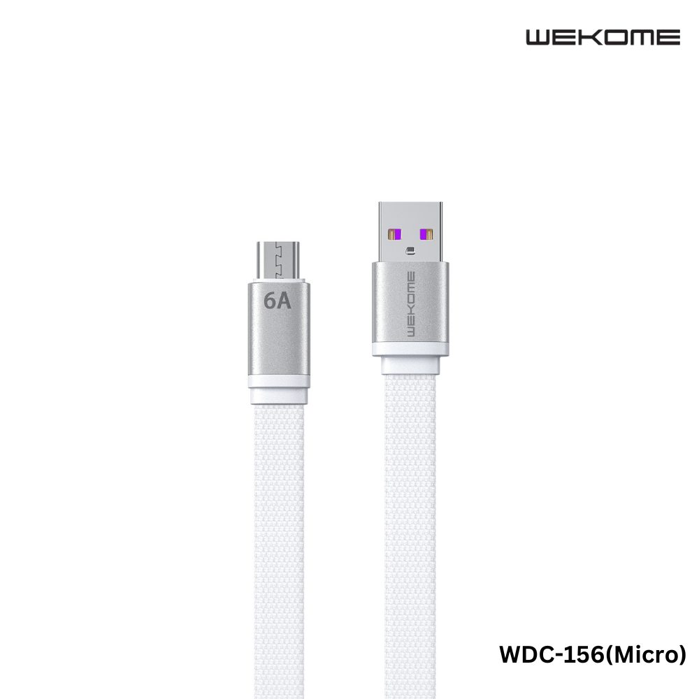 WK WDC-156 KINGKONG SERIES 2 6A SUPER FAST CHARGING DATA CABLE (1.5M)(6A), Micro Cable -White