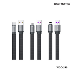 WK WDC-156 KINGKONG SERIES 2 6A SUPER FAST CHARGING DATA CABLE (1.5M)(6A), Micro Cable -Black