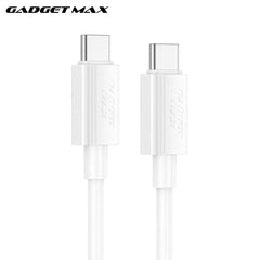 GADGET MAX - GX27 C-C TPE Series Type-C To Type-C Fast Charging Data Cable (60W) - White