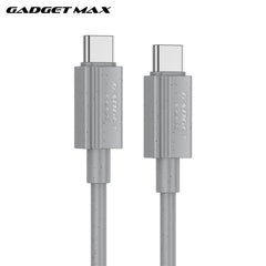 GADGET MAX - GX27 C-C TPE Series Type-C To Type-C Fast Charging Data Cable (60W) - Grey
