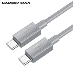 GADGET MAX - GX27 C-C TPE Series Type-C To Type-C Fast Charging Data Cable (60W) - Grey
