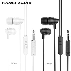 GADGET MAX - GM08 3.5mm Universal Wired Earphone - Black