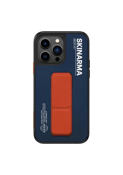 Skinarma iPhone 14 Pro (6.1") Gyo Series Leatherette Bumper - BLUE