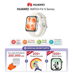 HUAWEI - Watch Fit 5 Smart Watch - White