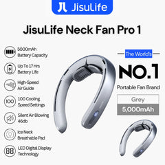 JisuLife - Neck Fan Pro 1 ( 5,000mAh ) - Grey
